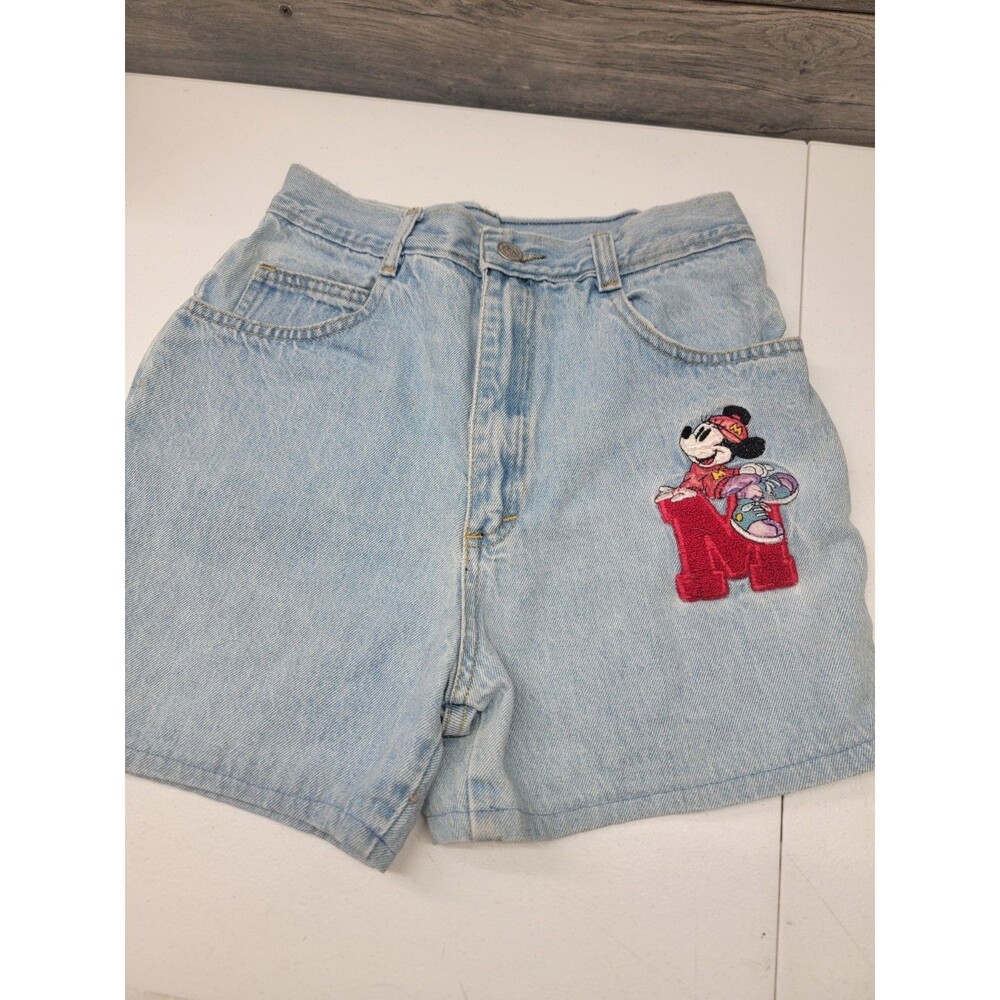 Mickey By Jerry Leigh Denim Shorts Juniors Size 3/5  Vintage Made in USA  W24